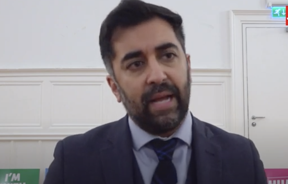 Humza Yousaf, the most prominent Muslim politician in Scotland, was the first candidate to announce his intention to stand in the leadership contest. (Screenshot/YouTube)