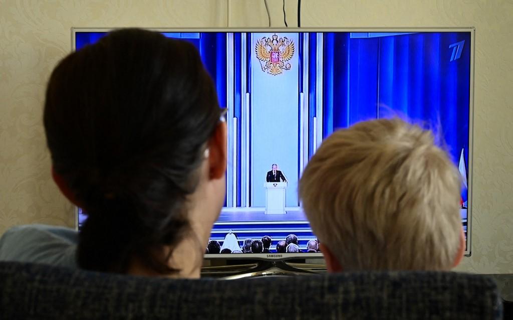 Russian state TV website goes down during Putin speech
