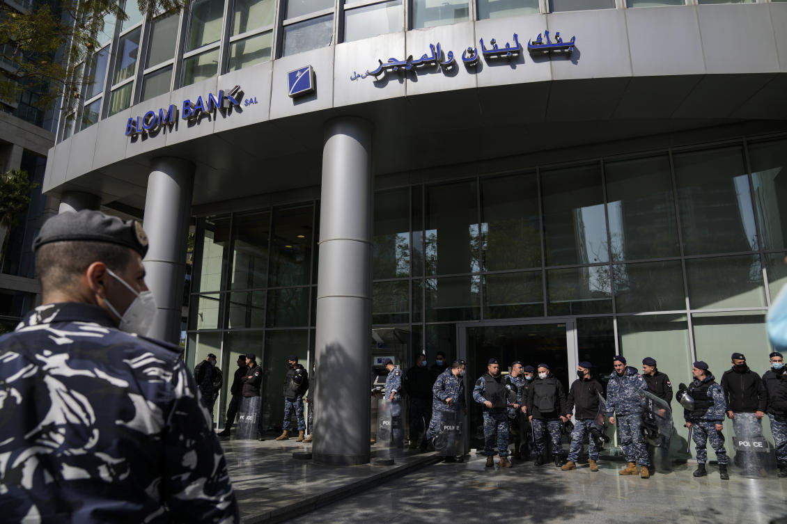 Lebanon’s struggling banks have decided to suspend their weekslong strike on Feb. 24, 2023 for one week following a request by caretaker PM Najib Mikati. (AP/File)