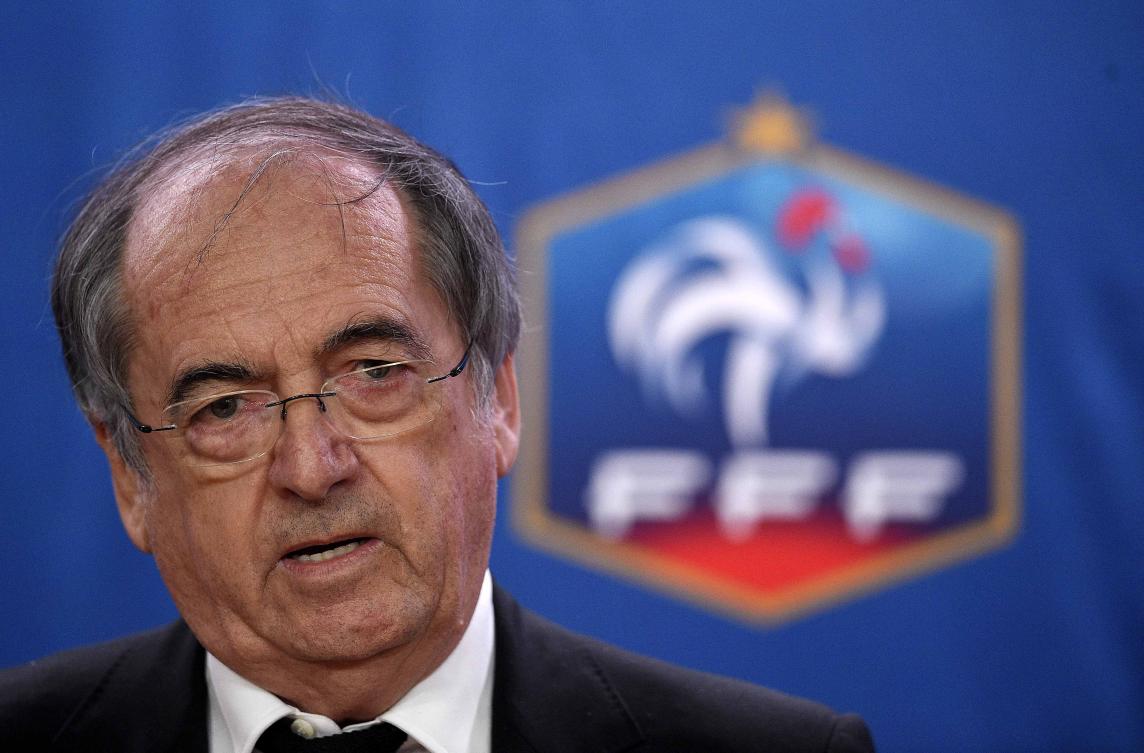 In this file photo taken on December 10, 2015 President of the French Football Federation (FFF), Noel Le Graet speaks during a press conference at the FFF headquarters in Paris. (AFP)