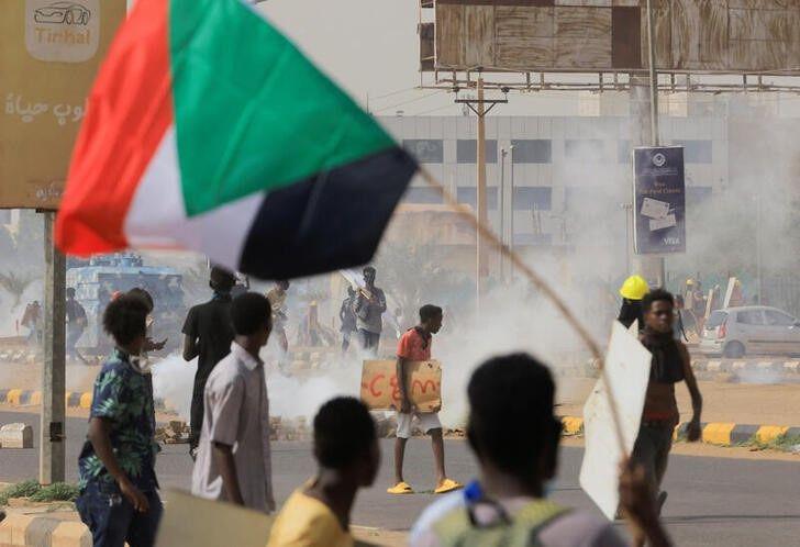 Protesters march during a rally against military rule following the last coup, in Khartoum, Sudan August 31, 2022. (File/Reuters)
