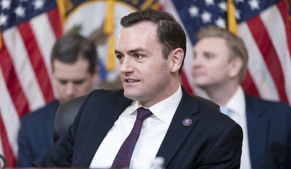 Mike Gallagher, Republican chairman of the House of Representatives Select Committee on the Chinese Communist Party, sees the hearing as part of an effort to convince Americans about why they should care about competing with China. (AP)