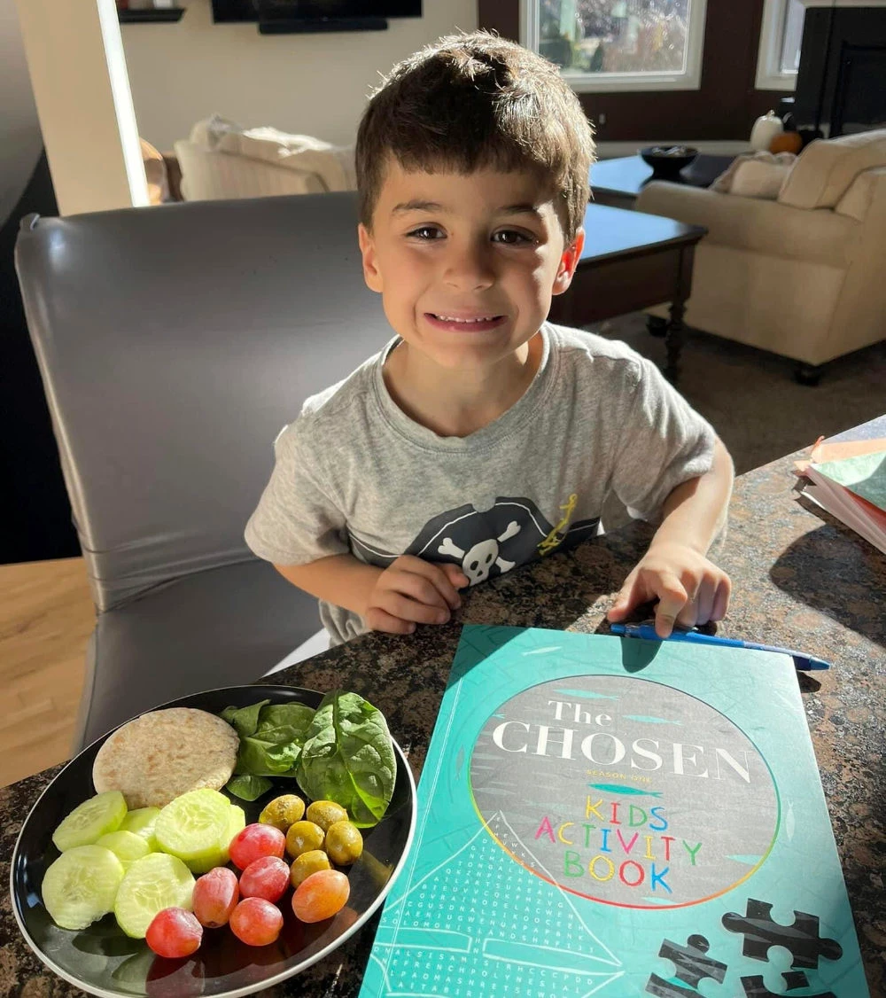 This October 2022 photo provided by Kristin Stonehouse shows her son, Mason Stonehouse, 6, in Chesterfield, Mich. Mason Stonehouse used his father’s Grubhub account to order $1,000 worth of food delivered to his home on Saturday, Jan. 28, 2023. (AP)