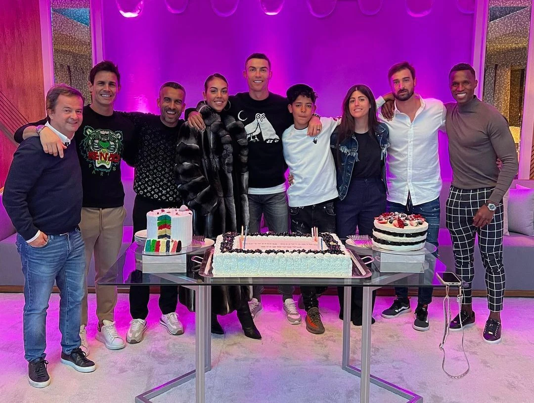 Cristiano Ronaldo celebrated his birthday with friends and family in Saudi Arabia. (Instagram)