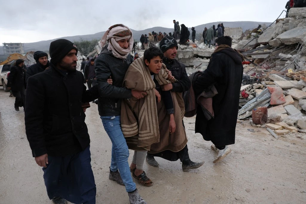 Earthquake piles misery on war-ravaged Syrians in wintry north