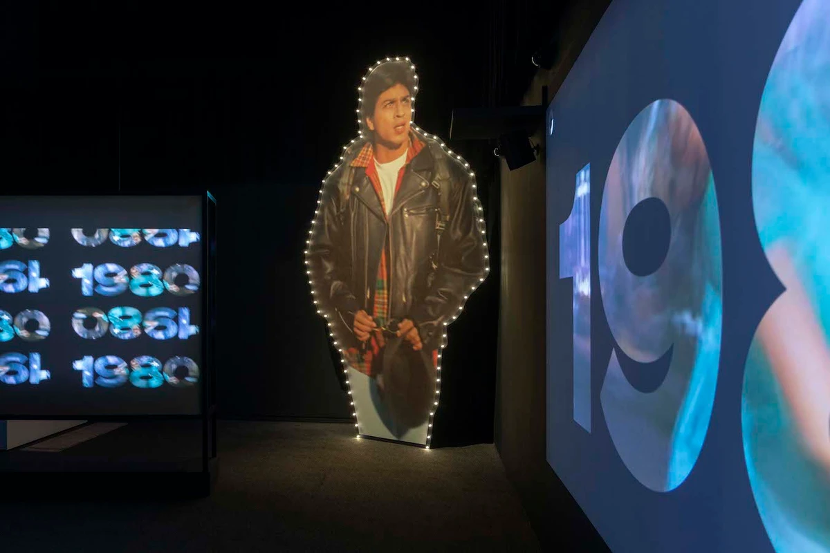 The exhibition features a section dedicated to Indian cinema’s superstars, including Shah Rukh Khan (pictured). (Supplied)