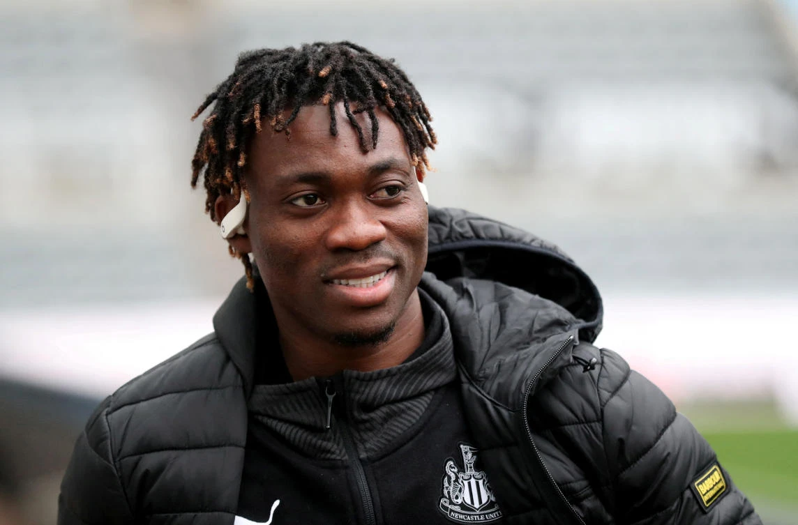 Former Newcastle midfielder Christian Atsu joined Hatayspor last year after a spell playing in Saudi Arabia. (File/Reuters)