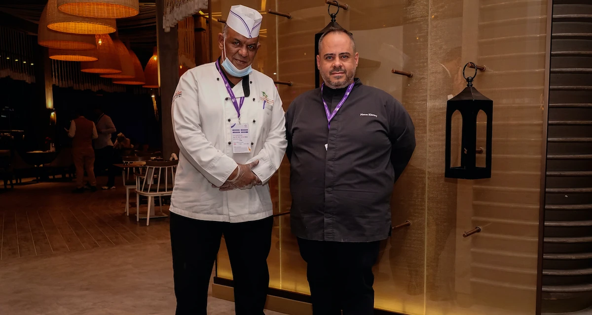 Chef Adel Sayed Rawi (left) and Head Chef Pierre Khoury (right). (Supplied)