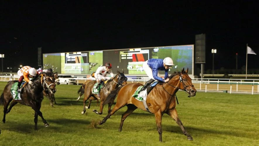 Lazuli and Man Of Promise square off at Meydan for a third time in the G2 Blue Point Sprint, the feature race on week six of the Dubai World Cup Carnival. (Supplied)