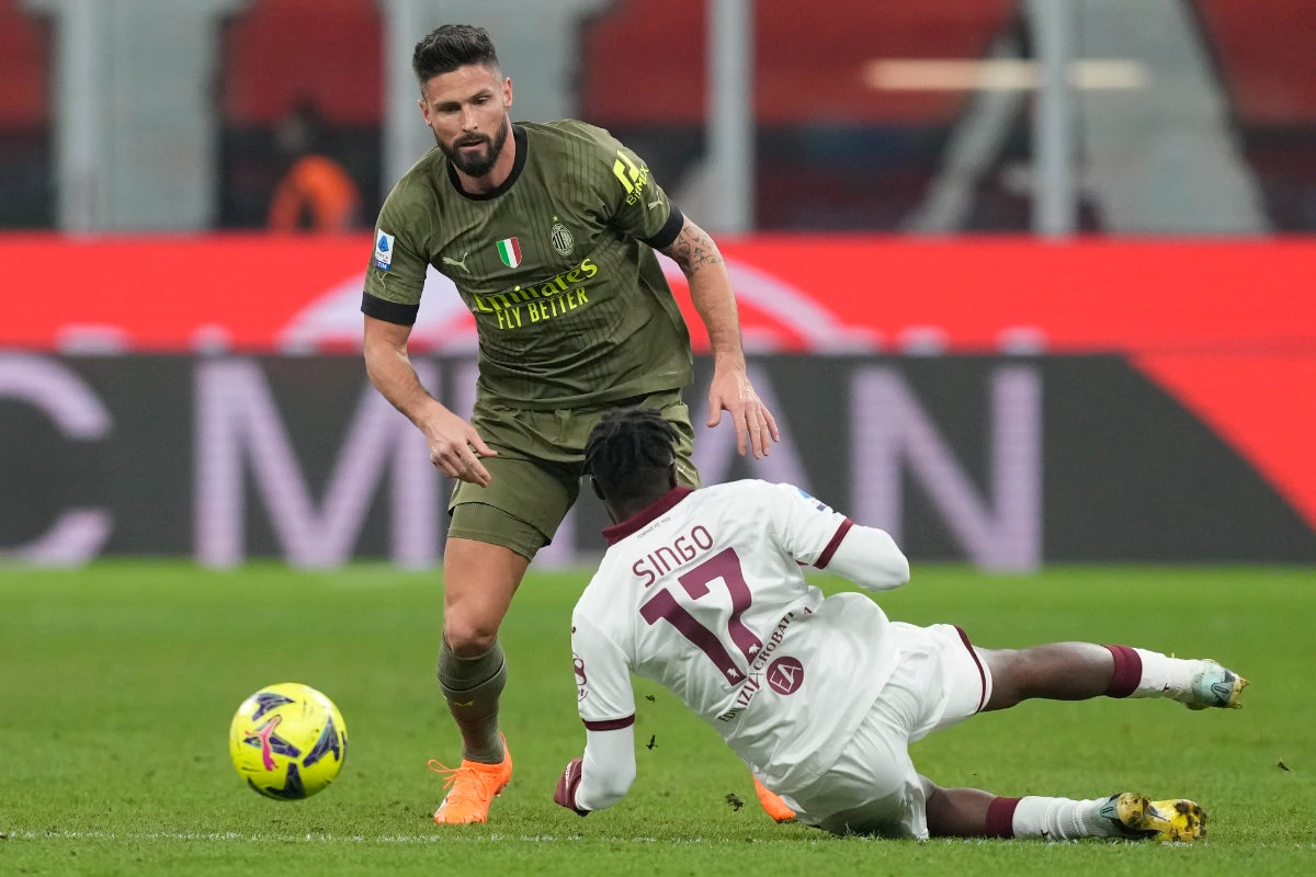 Giroud to fore as Milan end 7-game winless run against Torino