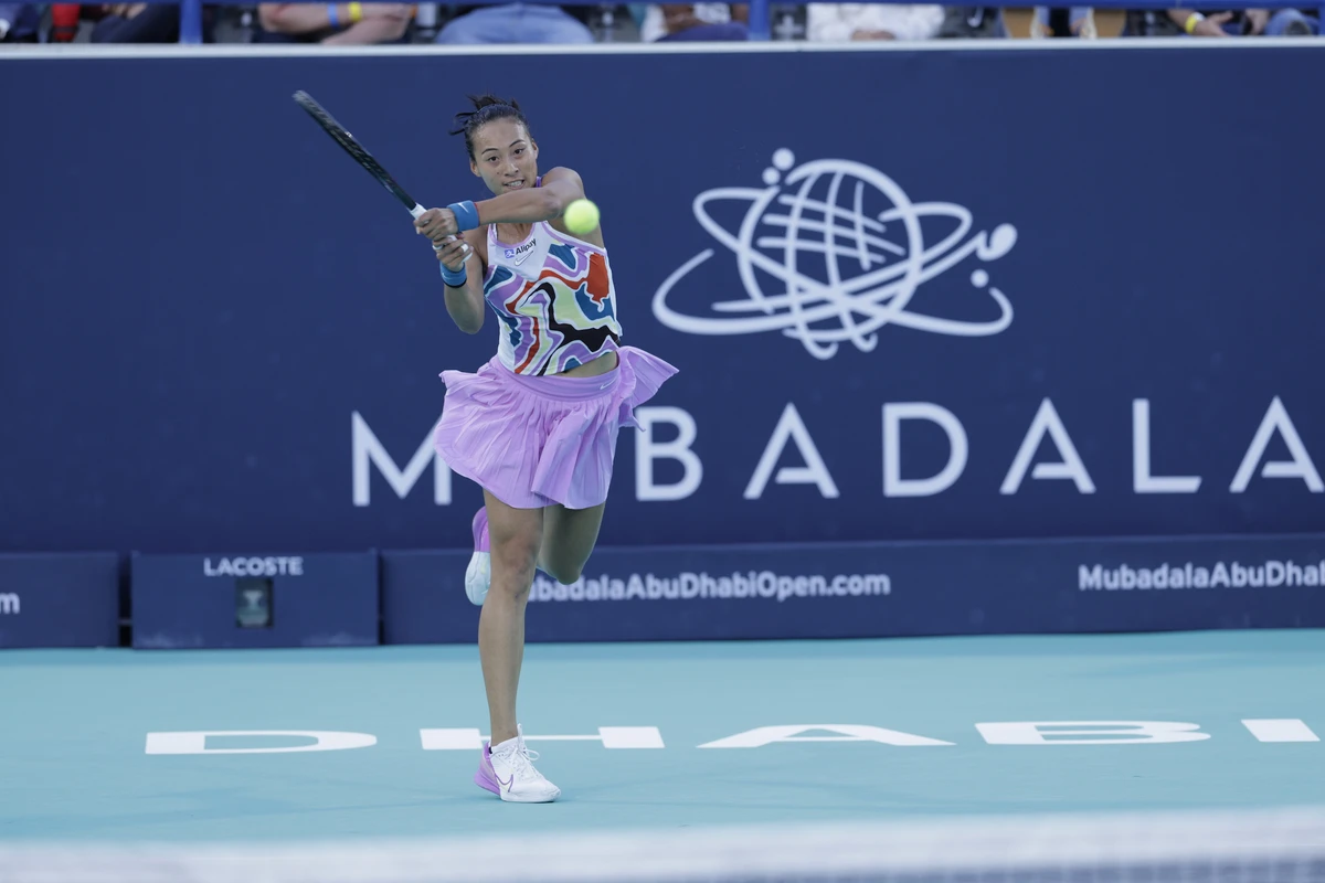Qinwen Zheng has reached the semi-finals of the Mubadala Abu Dhabi Open. (DDF)