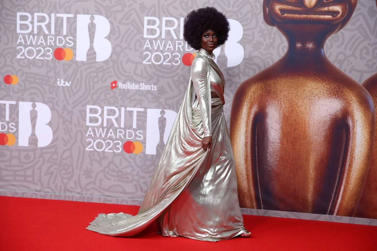Actress Jodie Turner-Smith shows off Zuhair Murad gown at BRIT Awards