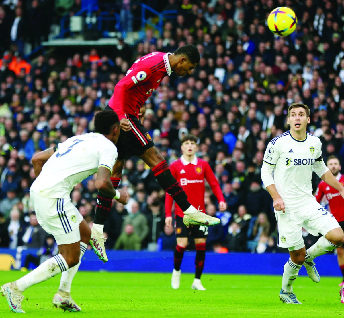 Marcus Rashford scores again as Man United beats Leeds 2-0