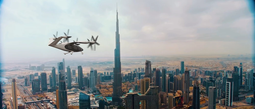 Dubai says flying taxis to take off by 2026 from 4 stations across city