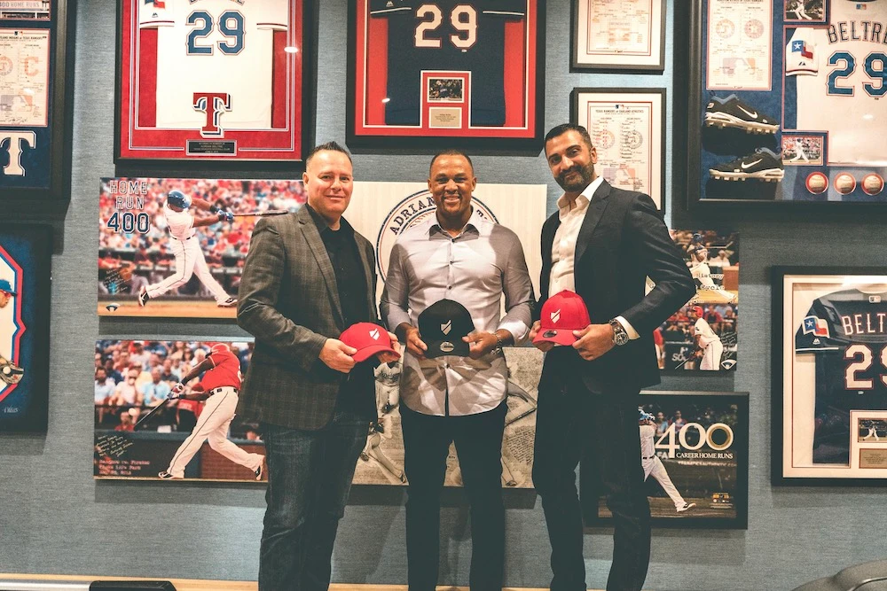 MLB legend Adrián Beltré (center) has joined the Baseball United ownership group (Baseball United)