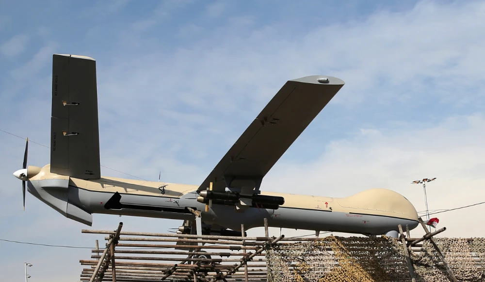In this Feb. 11, 2016 file photo, Iranian drone Shahed-129 is displayed at a rally in Tehran, Iran. (AP)
