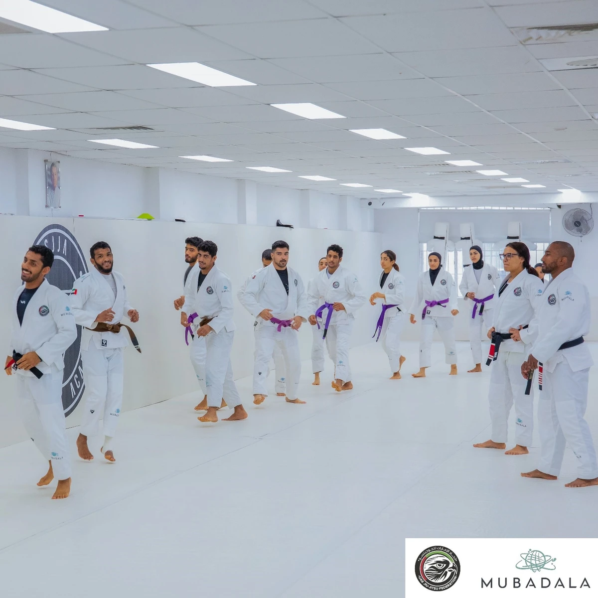 UAE jiu-jitsu team at their training camp in Sydney. (UAEJJF)