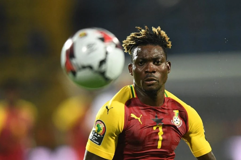 Midfielder Christian Atsu spent four seasons at Chelsea before a permanent transfer to Newcastle in 2017. He signed in September for Turkish Super Lig side Hatayspor. (AFP)