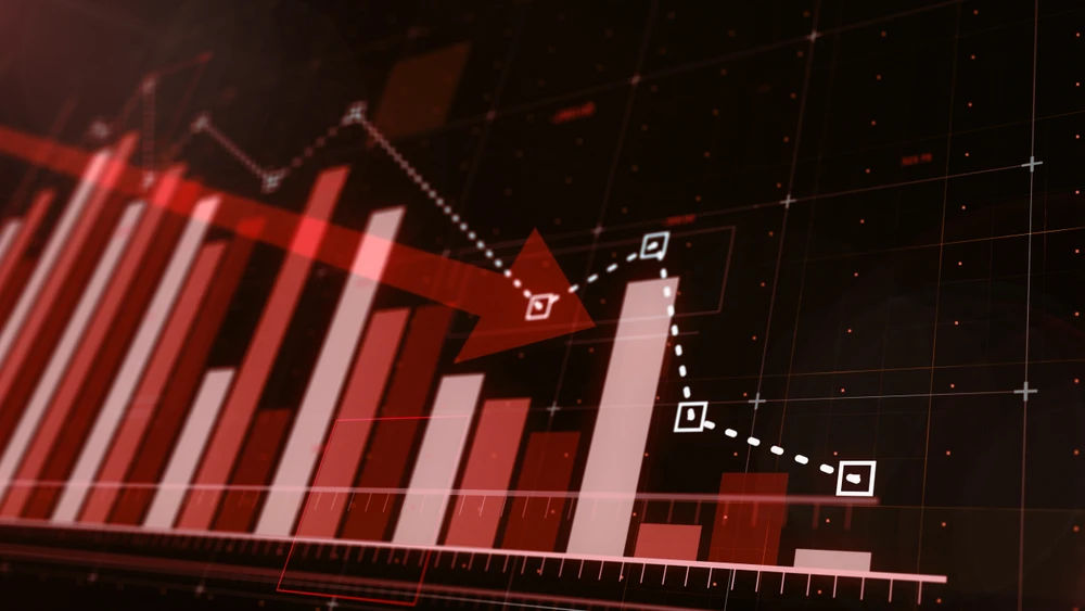 Among sectoral indices, 20 of the 21 listed on the stock exchange declined (Shutterstock)