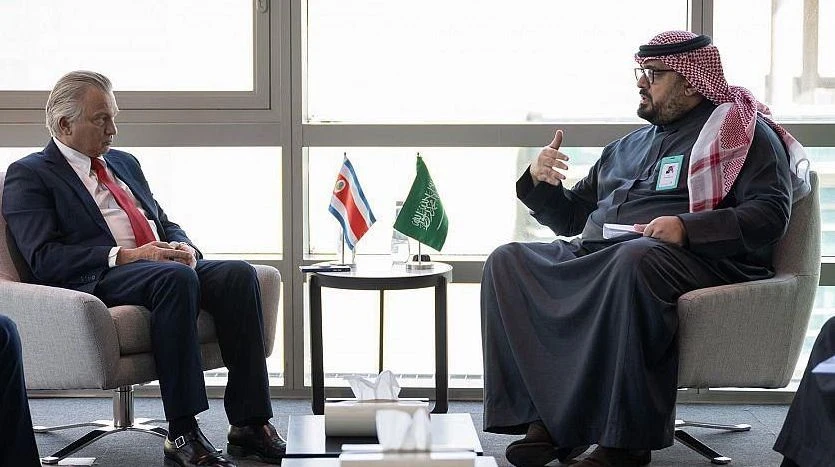 Saudi Arabia and the Republic of Costa Rica on Tuesday signed two cooperation agreements to increase the volume of trade and investment between the two countries. (SPA)