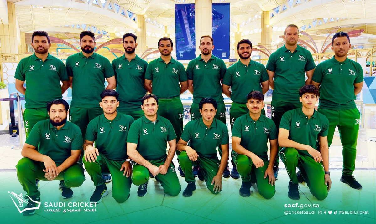 Saudi Arabia’s national cricket team have beaten Indonesia by eight wickets in their ODI at the 2023 ACC Men’s Challenger Cup. (Twitter: @cricketsaudi)