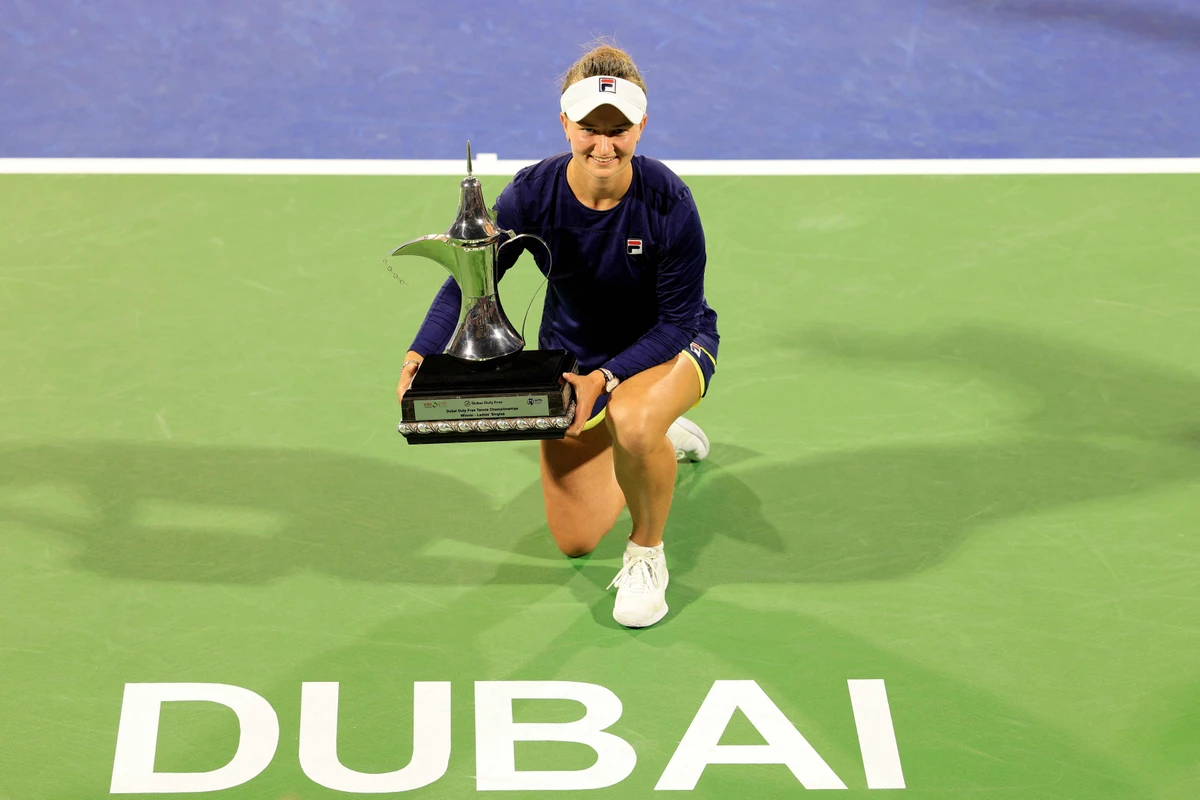 Krejcikova stuns Swiatek to clinch Dubai WTA title