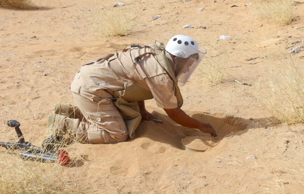 A total of 388,433 mines have been cleared in Yemen since the start of the project. (AFP file photo)