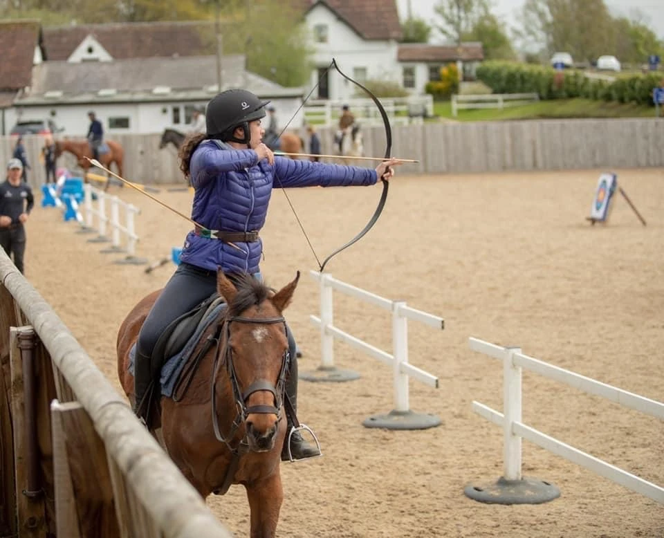 Horseback archery