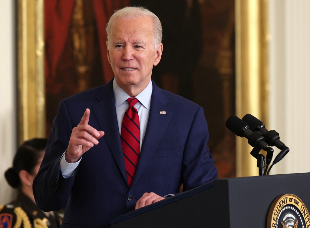 Biden’s administration has expressed concern about the increasing violence but it continues to promote a two-state solution(AFP)