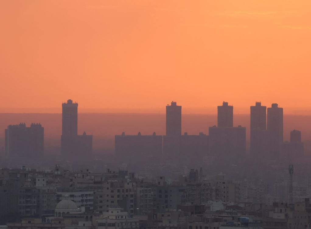 A general view of Cairo skyline during sunset, with foggy cold weather around the country, Cairo, Egypt. (File/Reuters)