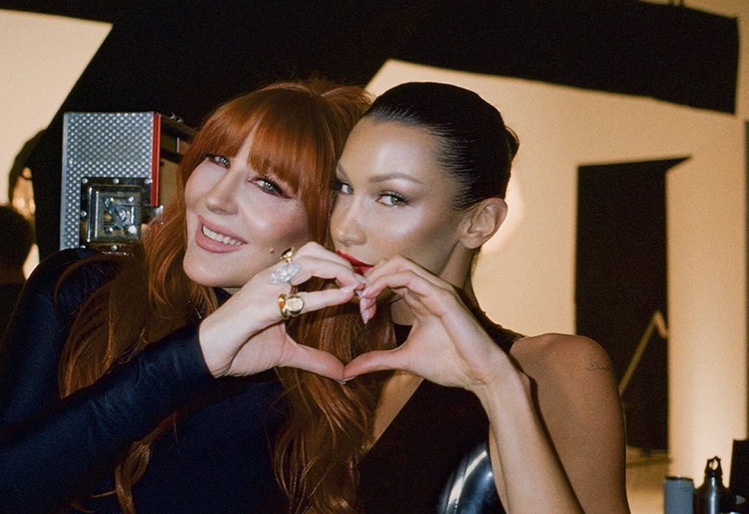 Charlotte Tilbury (L) and Bella Hadid (R). (Instagram)