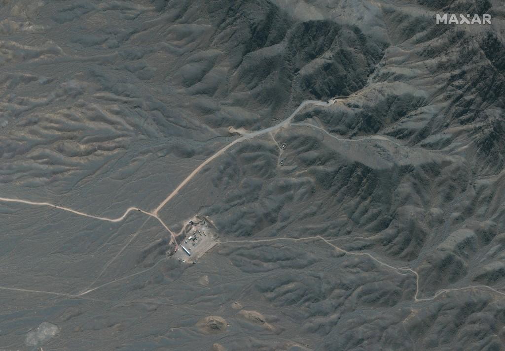 An overview of Iran’s Natanz nuclear facility, south of the capital Tehran, can be seen. (File/AFP)