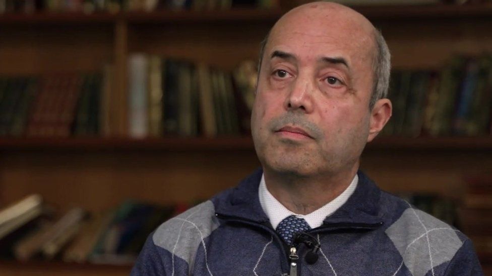 Fawzi Haffar said that Didsbury Mosque had ‘no room’ for religious radicalism. (Screengrab/BBC)