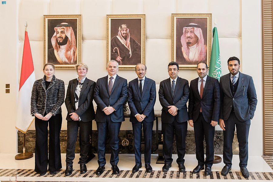 The statement was signed by the Saudi Ambassador to France, Fahd Al-Ruwaili, and Ambassador of Monaco to France, Christophe Steiner. (SPA)