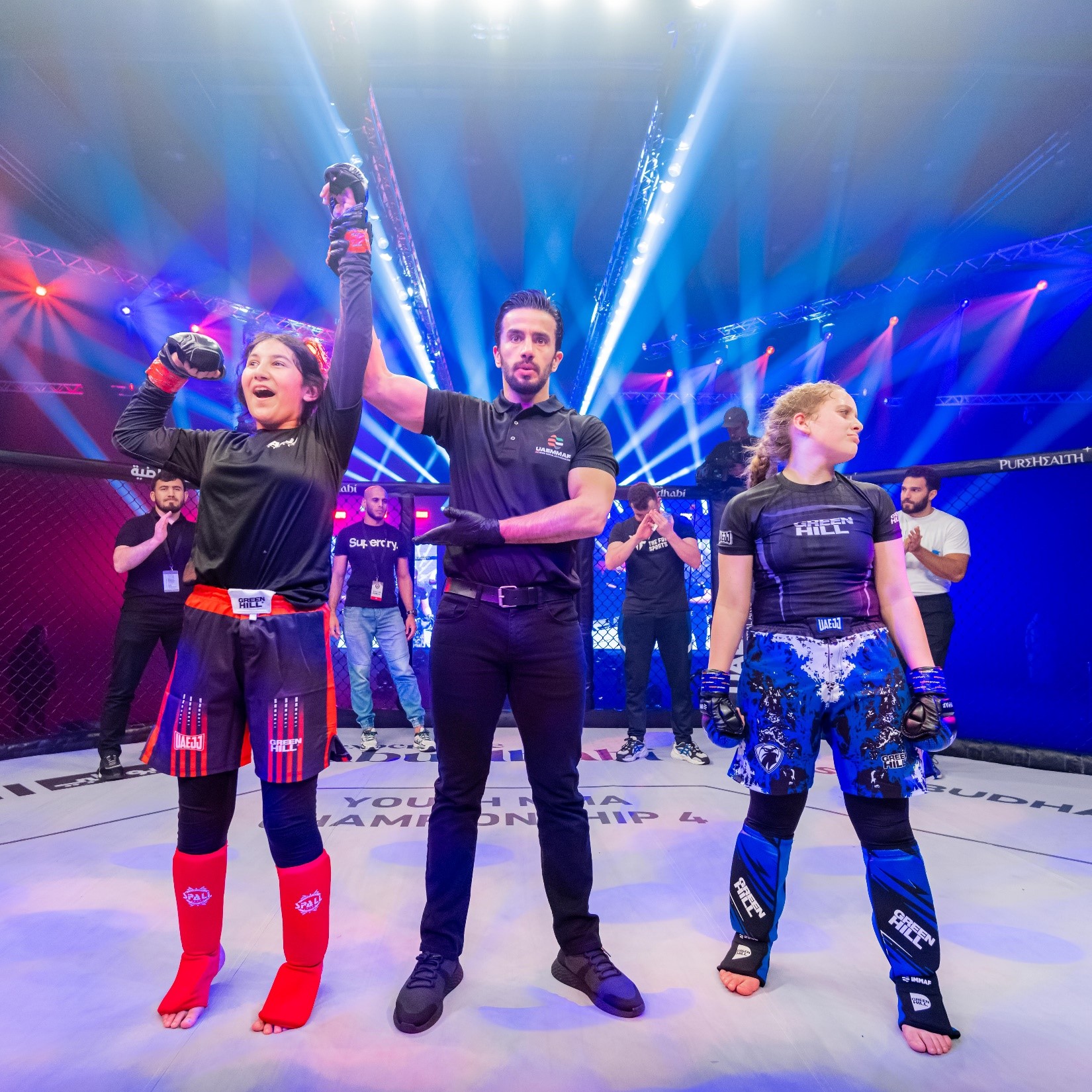 Emirati fighters excelled at the 4th Youth MMA Championship in Abu Dhabi. (UAEJJF)