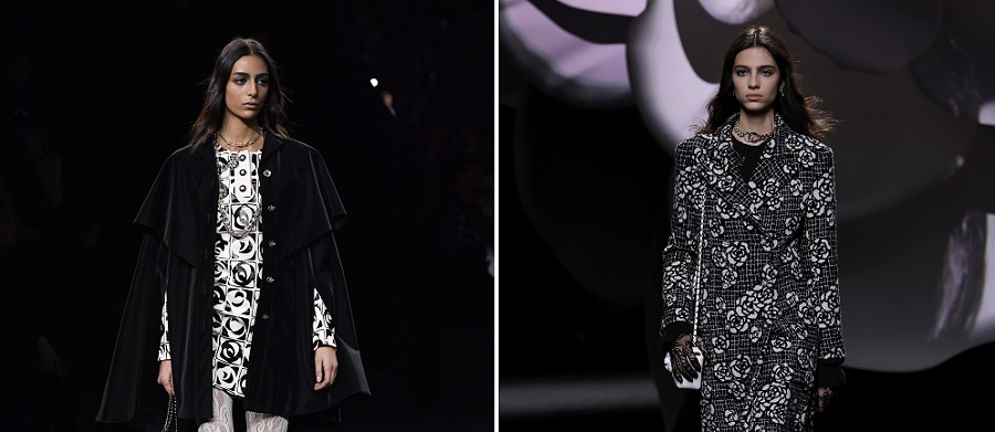 Nora Attal (left) and Loli Bahia walked the runway for Chanel on Tuesday. (Composite/Getty Images)
