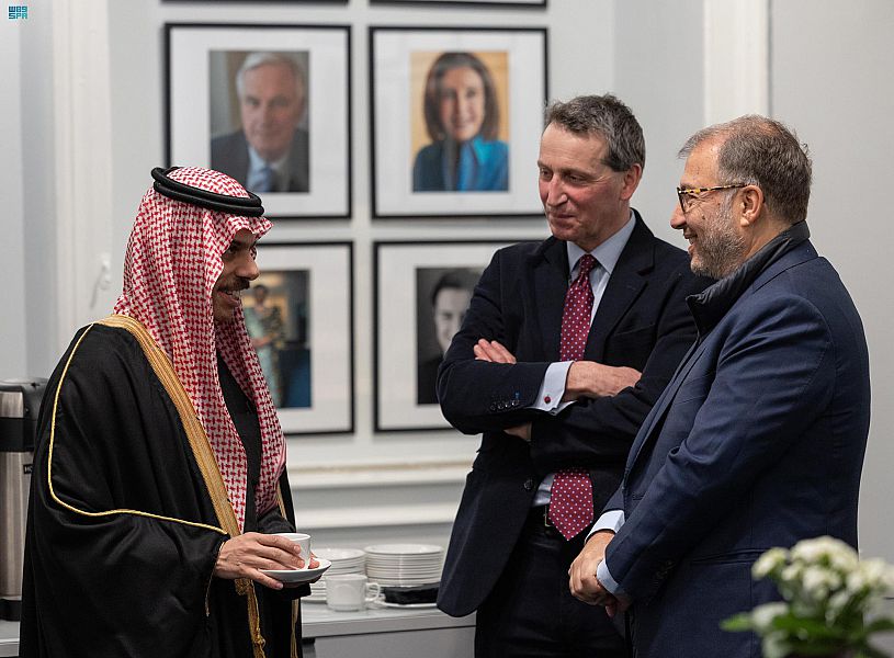 Saudi Foreign Minister Prince Faisal bin Farhan during his official visit to the UK. (SPA)
