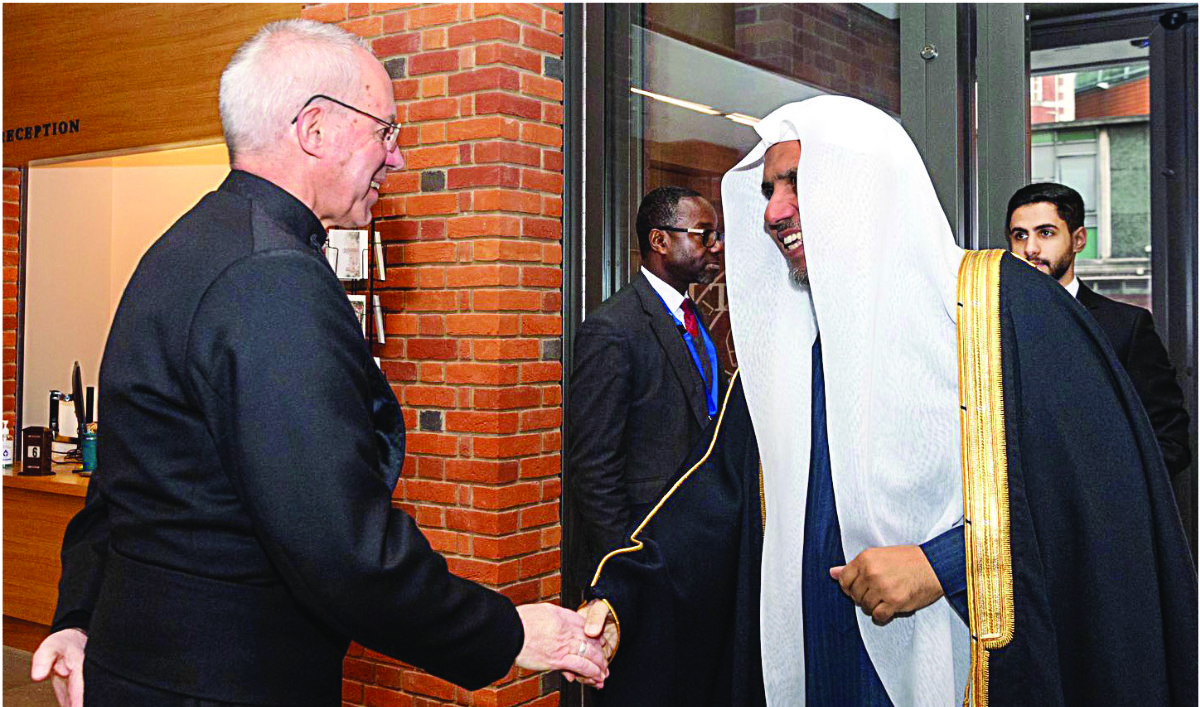 Muslim World League chief meets with Archbishop of Canterbury