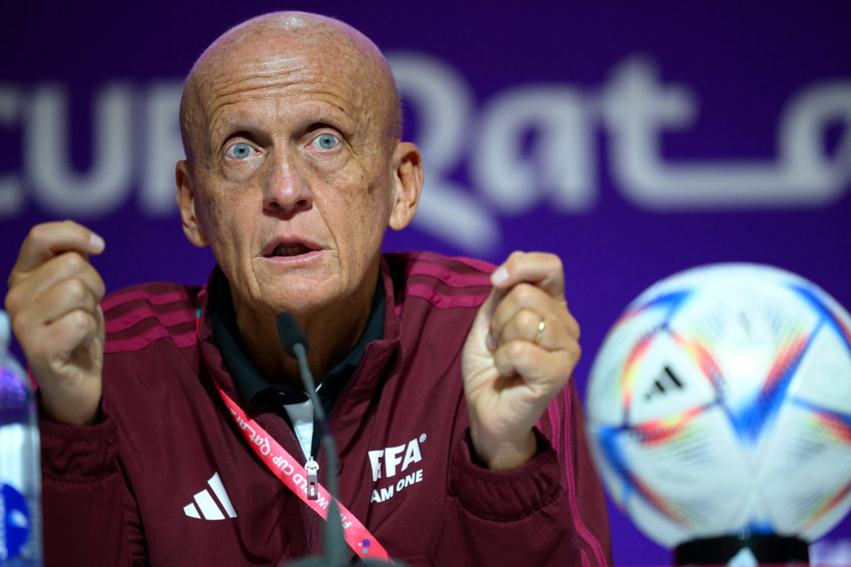 FIFA chief of referees Pierluigi Collina told a briefing Thursday that FIFA wants full stoppage time added even in blowouts though a “mercy rule” that baseball uses at some levels could be debated in future to end games at 90 minutes. (AFP file photo)