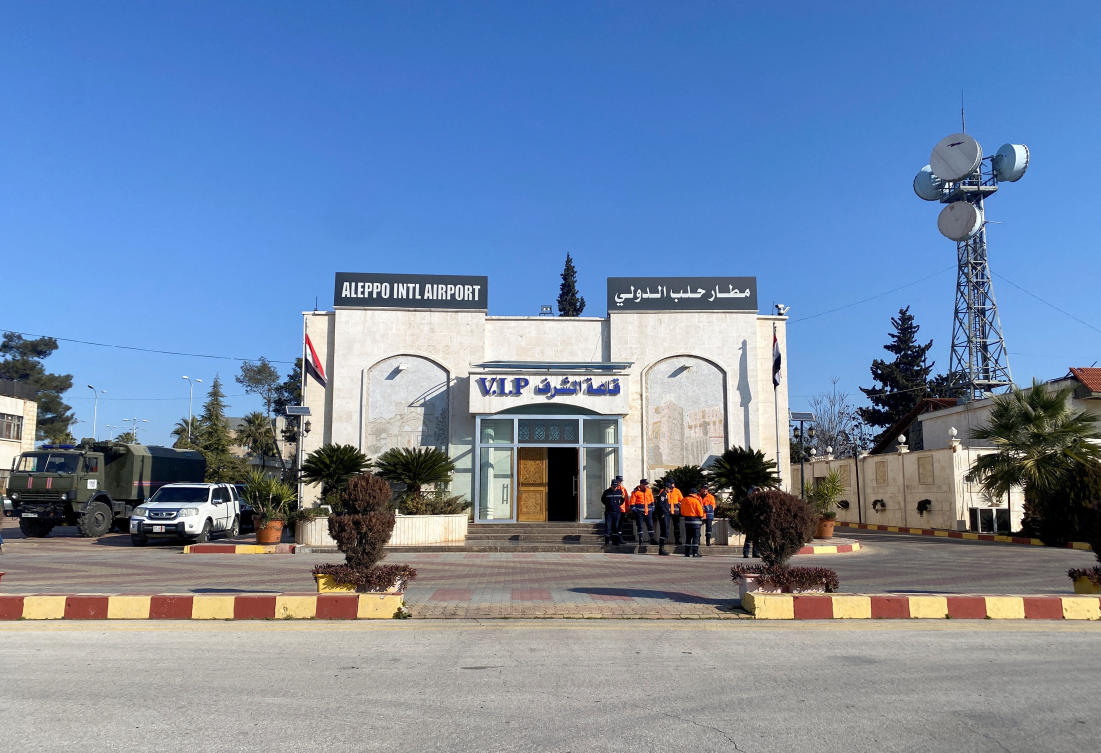The United Nations’ resident Syria coordinator El-Mostafa Benlamlih said in a statement on Wednesday that he was ‘deeply concerned’ about the airport closure. (Reuters)