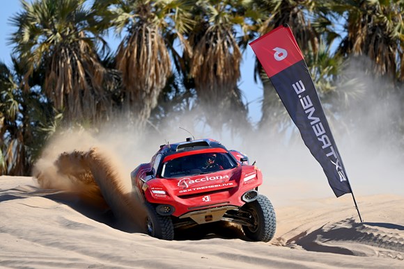 ACCIONA | SAINZ XE Team on the way to victory in NEOM. (Supplied)