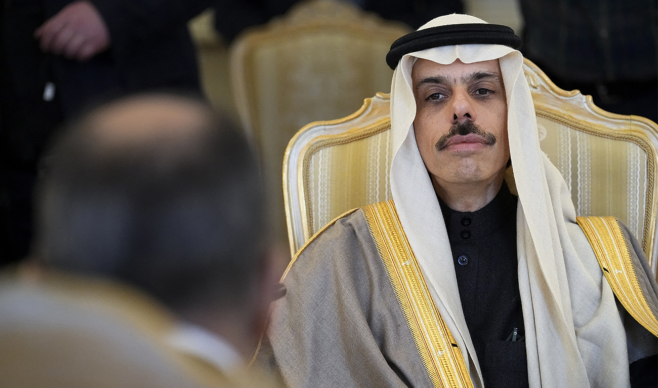 Saudi Arabia's Foreign Minister Prince Faisal bin Farhan al-Saud attends a meeting with his Russian counterpart in Moscow on March 9, 2023. (Photo courtesy: AFP)