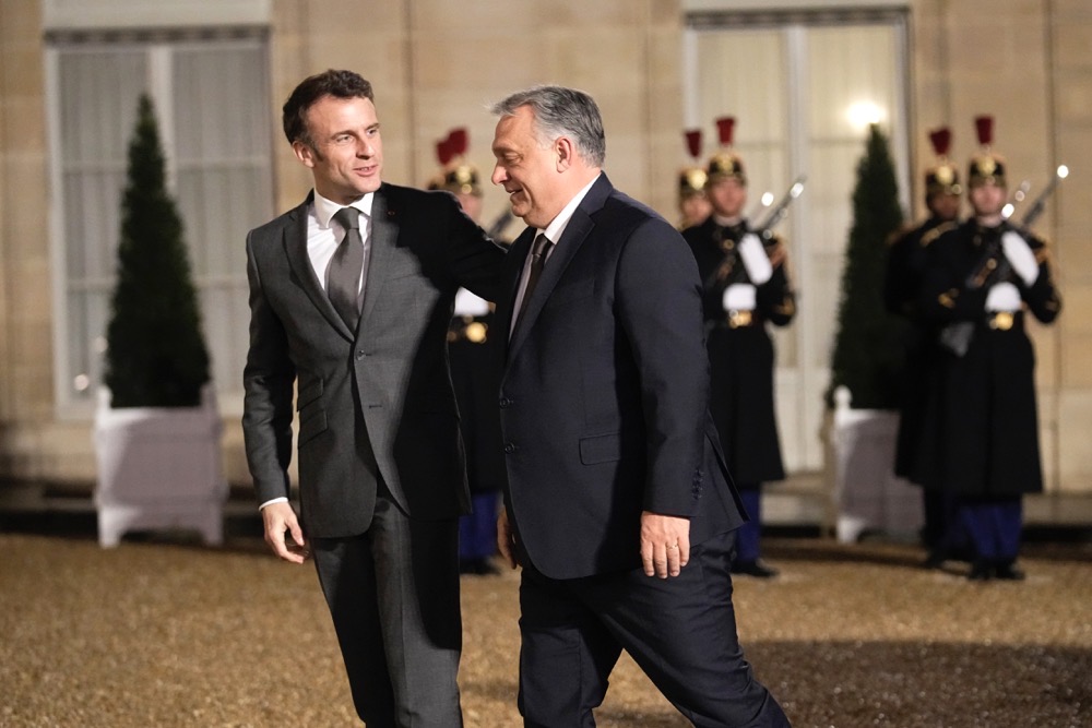 The pair also touched on the accession of Finland and Sweden into NATO. (AP)