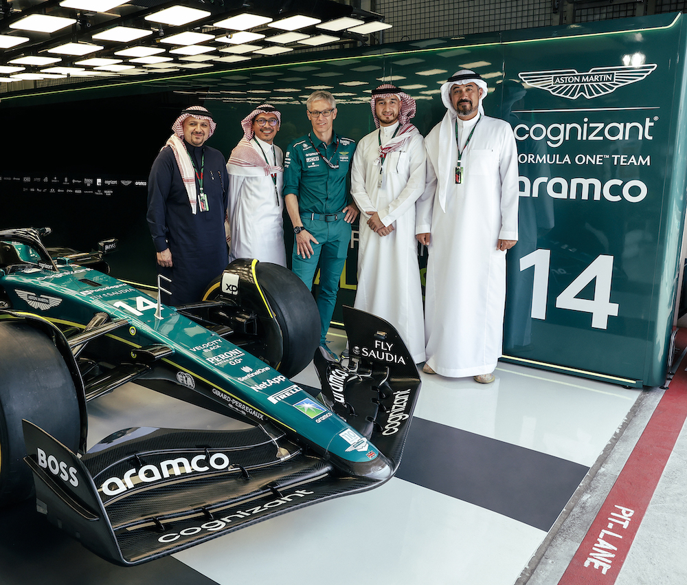 Saudia has become the Official Global Airline Partner of Aston Martin Formula One Team. (Supplied)