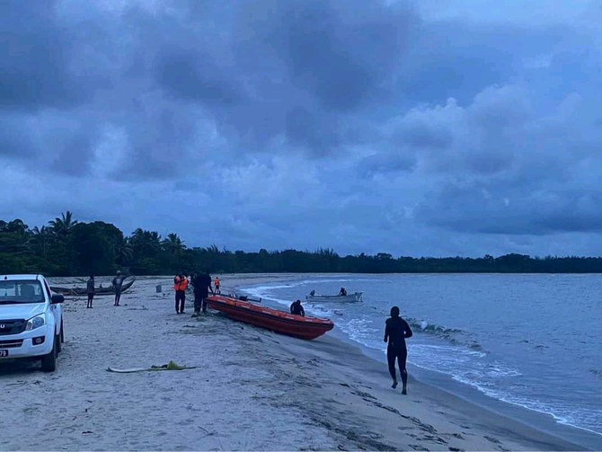 A file photo of rescue teams preparing to help search for missing passengers of a cargo ship that sank off Madagascar on Dec. 21, 2021. (Twitter: @MDN_Madagascar/File)