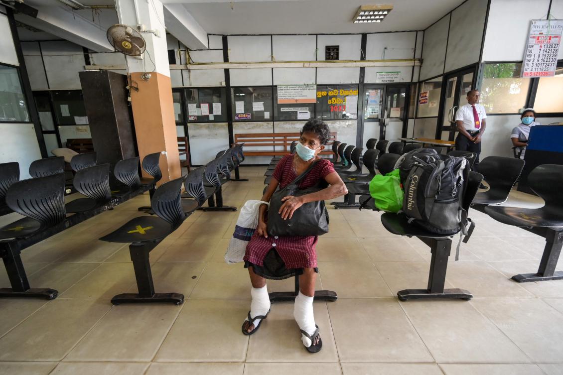 Most government hospitals around Sri Lanka suspended their outpatient clinics because doctors, nurses and pharmacists were on strike. (AFP)