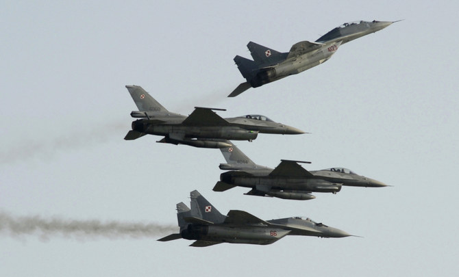 British and German air force fighter jets were scrambled to intercept a Russian aircraft flying close to Estonian airspace, the U.K. defense ministry said Wednesday. (AP/File)
