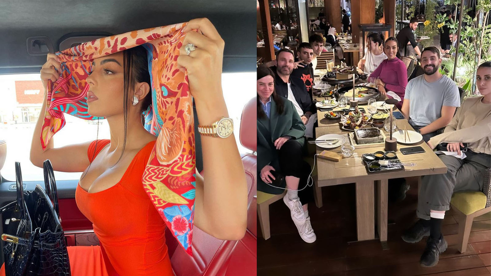 Rodriguez was shooting an undisclosed project and was also spotted on a night out with friends in Riyadh. (Instagram)