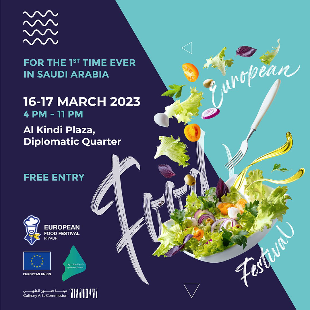 The festival has been organized by the EU Delegation to Riyadh in cooperation with the embassies of EU member states, the Saudi Culinary Arts Commission and the Diplomatic Quarter Office. (Supplied)
