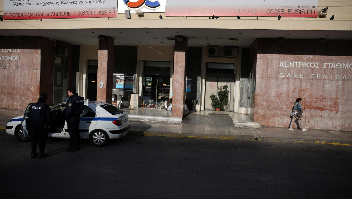 Unions have rallied behind railway workers’ associations that have staged rolling walkouts since the head-on train collision in northern Greece on February 28. (Reuters)